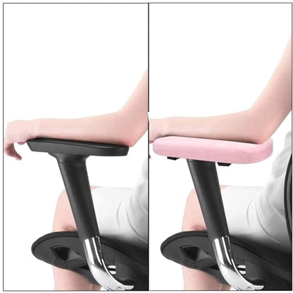 MOSISO Chair Armrest Pads (2 Pack), Memory Foam Home/Office Chair Arm Rest Covers Comfy Computer Gaming Elbow Cushion Removable Washable Elbow Support Forearm Pressure Relief, Pink - color: Pink