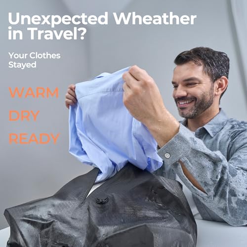 Relime Classic Series Vacuum Bags for Travel Luggage with Wireless Pump, Compression Bags for Carry On Suitcases and Backpack, Vacuum Seal Packing cube for Cloth Packing (1PC + PUMP Lavender) - color: 1PC Lavender