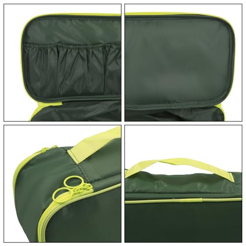 Portable Underwear Bra Storage Bag Waterproof Travel Organizers Multi-Layer Toiletry Packing Cube - color: Green