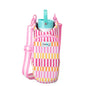 Swig Life Water Bottle Sling Bag, Water Bottle Holder with Adjustable Strap, Bottles Carrier Bag with Zippered Phone Pocket, Holds 36oz Bottles, Bottle Accessories (Sherbet Stripe) - color: Sherbet Stripe
