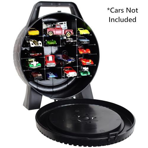 Mattel: Hot Wheels 30 Car Case - Wheel-Shaped Organizer, Storage Accessory, Holds 1:64 Scale Die-Cast Toy Vehicles, Play-Display, Officially Licensed Amazon Exclusive - style: Special Edition 30 Car case
