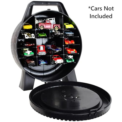 Mattel: Hot Wheels 30 Car Case - Wheel-Shaped Organizer, Storage Accessory, Holds 1:64 Scale Die-Cast Toy Vehicles, Play-Display, Officially Licensed Amazon Exclusive - style: Special Edition 30 Car case