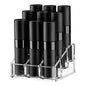 Tekson 9PCS 8ml Travel Perfume Atomizer Refillable, Mini Cologne Spray Bottle Empty, Small Aftershave Sprayer for Liquid Dispenser with 1 Perfume Holder Organizer - color: 9 black+1 case