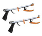Rehabilitation Advantage Compact Reacher Grabber Tool, 15" Reach Extension, Set of 2, Rubberized Jaws, 3" Wide Grip, Lightweight Aluminum Pick Up Tool, Handle for Travel, Home, and Hard-to-Reach Items