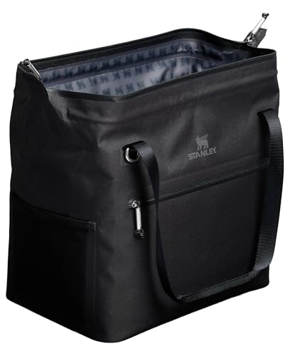 Stanley All Day Julienne Soft Cooler Bag and Lunch Box | Insulated Travel Bag with Zipper | BPA-Free - color: Black, style: Max