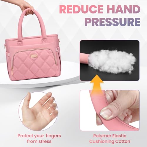 Artelaris Lunch Bag Women, Adult Insulated Lunch Box, Leakproof Lunch Cooler Bag, Reusable Large Lunch Cooler for Work, Picnic, Travel (Pink) - color: Pink