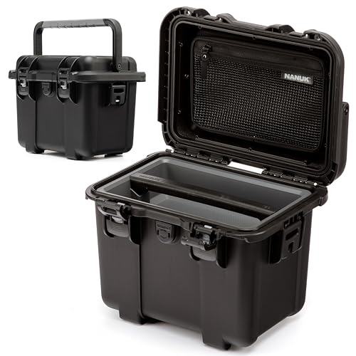 NANUK Trail 10-11.2L (3-Gallon) Waterproof Storage Box – Modular & Compact Cargo Case for Camping, Fishing, Hunting & Outdoor Storage – Dustproof and Impact Resistant (12.9” x 9.7” x 10.3”) – Black - color: Black, size: Trail 10 (3-Gallon)