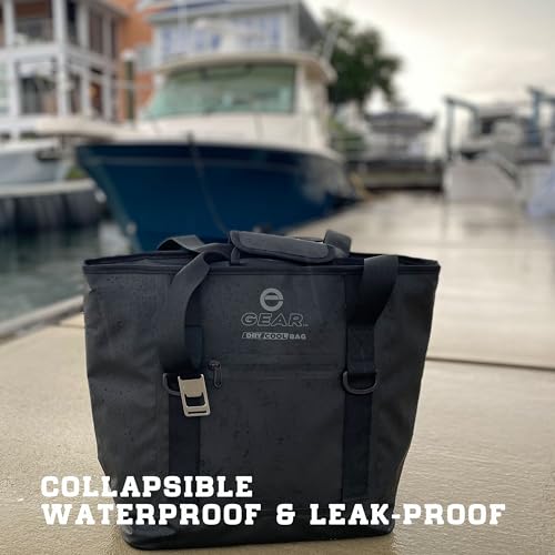 Soft Sided Cooler Tote Bag – Waterproof Leakproof Insulated Dry Bag Cooler with Zipper Top, Collapsible Beach, Pool, Boat, Grocery Cooler (20 or 36 Cans) - color: Bright Green