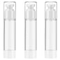 Qeuly 3 Pack Airless Pump Bottles 1.7 oz Travel Size Pump Bottle Lotion Container Refillable Cosmetic Pump Dispensers for Foundation Moisturizer Shampoo Toiletry (SN-50) - color: Sn-50