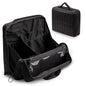 Abiudeng Standing Travel Makeup Bag Stand up Make up Bag Travel Toiletry Bag with Multiple Compartments Large Capacity for Women Business Trips Fitness and Daily Commutes (Black) - color: Blcack