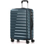 Coolife Medium Checked Luggage with Spinner Wheels, Hardside Suitcase TSA Lock Lightweight Travel Luggage 24-inch,Teal Blue - color: Teal blue, size: Medium(24in)