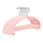 MIZGI 50 Pack Blush Pink Velvet Hangers - No Shoulder Bumps, Heavy Duty Non-Slip Chrome Hooks for Jackets, Coats, Pants - color: Blush Pink/Upgraded