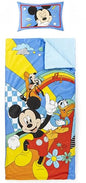 Jay Franco Kids Slumber Bag and Pillow - 54 x 27 Inch Comfy Indoor Sleeping Bag for School and Sleepovers, 2 Piece Set, Multi - Mickey Mouse - color: Multi - Mickey Mouse