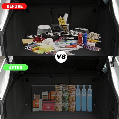 Trunk Organizers, Car Organizers, Storage Solutions, and Car Storage Organizers for SUVs, Sedans, Back Seats, and Luxury Vehicles with Lid, Leather, Small, Large (Carbon Fiber, XXL)