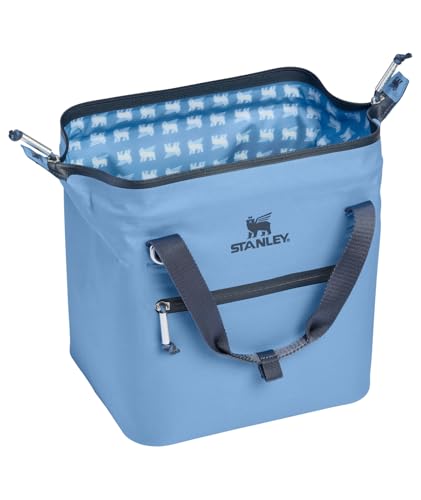 Stanley All Day Julienne Soft Cooler Bag and Lunch Box | Insulated Travel Bag with Zipper | BPA-Free - color: Blue Sky, style: Mini