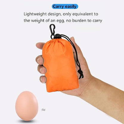 levayhill 16L Foldable Hiking Backpack,Small Packable Daypack,Orange | Lightweight ,Outdoor Collapsible Rucksack,Ultralight Folding Back Pack, Water Repellent, Men Women Travel Gym, Easy Carry-on - color: Orange