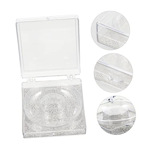 WOONEKY 6pcs Transparent False Eyelash Storage Box Compact Organizer for Packing and Travel Beauty Salons and Personal Use