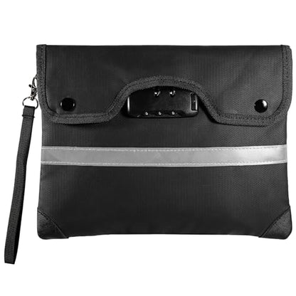 HOMELYLIFE Fireproof Docuement Bag, A5(11.4*8.5'') 6200°F Fire & Waterproof,Extra Thick Fireproof Cotton Lined for Home/Office,Secure Storage for Valuables,Cash,Contracts,Jewelry & Important Documents - size: A5 (11.4*8.5*1in)