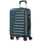 Coolife Carry On Luggage Airline Approved with Wheels Hard Shell Suitcase Spinner TSA Lock Telescopic Handle (20-inch-Teal blue) - color: Teal blue, size: Small(20in)