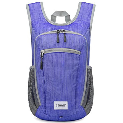 G4Free 10L/15L Hiking Backpack Lightweight Packable Hiking Daypack Small Travel Outdoor Foldable Shoulder Bag - color: Blue, size: 10L