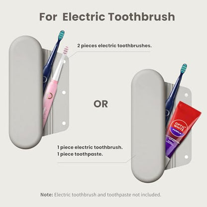 Silicone Electric Toothbrush Travel Case, Manual Toothbrush Travel Cover for Men and Women,Toothbrush Holder for Travel,Gym and More, Fits Most Manual and Electric Toothbrushes - Stone - color: Stone