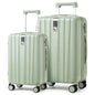 Hanke Luggage Sets 2 piece Carry On Luggage with Wheels PC Hard Shell Suitcases Lightweight Checked Travel Luggage Large Travel Suitcase Woman Men 20/29 Inch(Bamboo Green) - color: Bamboo Green, size: 2 Piece Set（20/29）