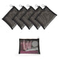 Patu Zipper Mesh Bags, Size L / A5, 5 Pieces, Beauty Makeup Cosmetic Accessories Organizer, Travel Toiletry Kit Set Storage Pouch, Black - size: L A5 (9.25" x 7", 5 pcs)
