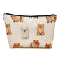 Pomeranian Dog Makeup Bag, Pomeranian Lovers Gifts Cosmetic Bag for Women, Dog Mom Lovers Owner Gifts for Women Christmas, Pet Lover Gift Zipper Travel Makeup Pouch for Purse - color: pomeranian