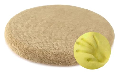Sigmat Memory Foam Seat Cushion Anti-Slip Soft Round Stool Cushion Chair Pad 13 Inch Camel - color: Camel, size: 13 Inch