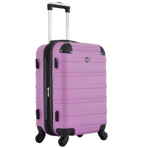 Travelers Club Phoenix Luggage, Mulberry, 22-Inch Carry-On - color: Mulberry, size: 22" Carry-On