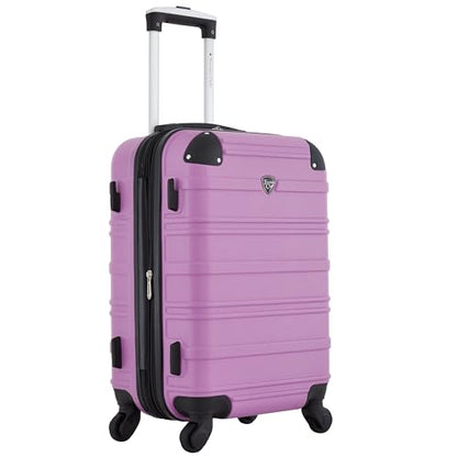 Travelers Club Phoenix Luggage, Mulberry, 22-Inch Carry-On - color: Mulberry, size: 22" Carry-On