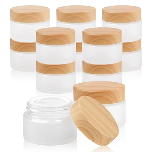 12-Pack White Matte Glass Bottles 1oz Cosmetic Containers for Skincare Travel-Friendly Refillable Leak-Proof Design - size: 1oz