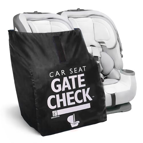J.L. Childress Gate Check Travel Bag for Car Seats - Car Seat Travel Bag for Airplane, Fits All Baby & Infant Carriers, Airport Accessories for Gate Check, Flying Essentials, AirTag Compatible - Black - color: Black, style: Original