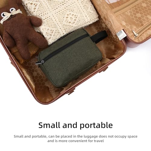 Icramsy Travel Toiletry bag Toiletry bag for women men Hanging Cosmetic bag Travel accessories for Women Men (Deep green) - color: Deep green