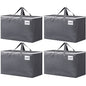 BlissTotes Large Moving Boxes and with Zippers & Handles Moving Supplies with lids, Heavy Duty Totes for Storage Bags for Space Saving, Fold Flat, Moving and Storing 125L, 4 Pack - size: 125L-4 Packs