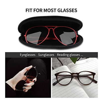 Portable Leather Glasses Case Anti-pressure Glasses Bag Coin Purse Storage Bag Suitable for Men and Women - color: J