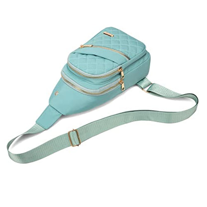 AOSTIHOT Crossbody Small Sling Backpack Sling Bag for Women, Chest Bag Daypack Crossbody for Travel Sport Running Hiking Green - color: Green