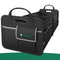 2-Compartment Trunk Organizer & Multi-Compartment Storage Box 600D Waterproof Oxford, with Reflective Strips and 8 Side Mesh Pockets for SUV, Sedan, Minivan- Heavy-Duty Car Organiser(65L) - size: 65L (Organizer Only)