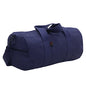 Rothco Heavy-Duty Canvas Shoulder Duffle Bag - Rugged Travel Gym Gear Equipment Bag - color: Navy Blue, size: 15 Inches