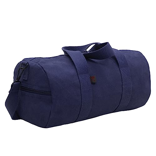 Rothco Heavy-Duty Canvas Shoulder Duffle Bag - Rugged Travel Gym Gear Equipment Bag - color: Navy Blue, size: 24 Inches