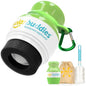Solar Buddies Grab & Go Travel Bundle, Carabina Clip & Cleaning Brush - Single Full Green - Refillable Roll on Sponge Sunscreen, Suncream & Lotion Applicator For Kids, Adults & Families - Holds 100ml - color: Full Green Single