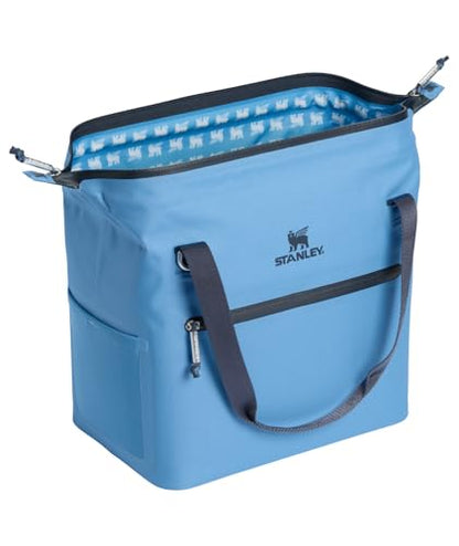 Stanley All Day Julienne Soft Cooler Bag and Lunch Box | Insulated Travel Bag with Zipper | BPA-Free - color: Blue Sky, style: Midi