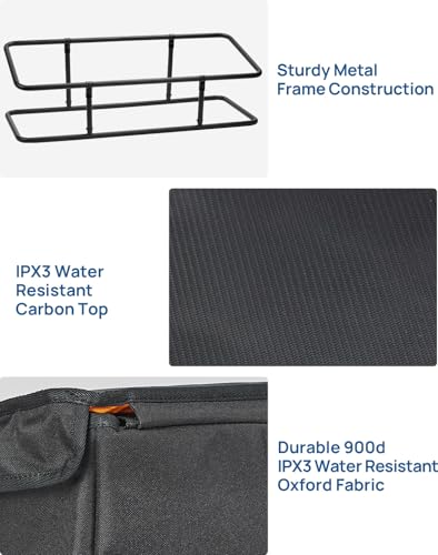 JOYTUTUS Truck Bed Cargo Box Organizer for Pickup, Truck Bed Cargo Bag, Storage Organizer Carrier Accessories for Groceries, Golf, Easily Slide in and Out, Easy Access