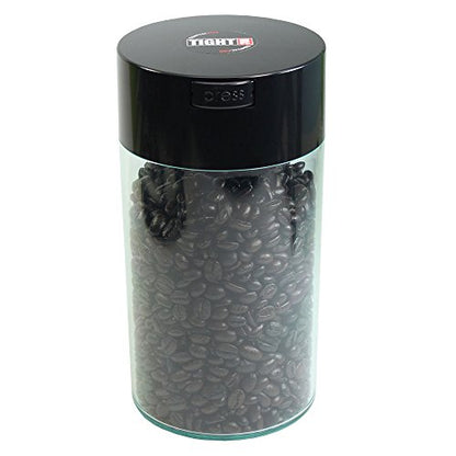 Tightvac - 3oz to 12 Ounce - Patented Airtight Container | Multi-use Vacuum Container Works as Smell Proof Containers for Herbs and Dry Goods. Green Tint - color: Green Tint
