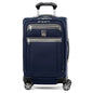 Travelpro Platinum Elite Softside Expandable Carry on Luggage, 8 Wheel Spinner Suitcase, USB Port, Suiter, Men and Women, Dark Blue, Carry On 21-Inch - color: Dark Blue, size: Carry-On 21-Inch