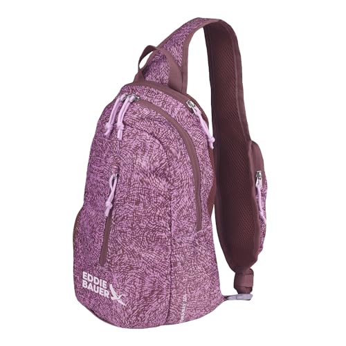 Eddie Bauer Stowaway Packable Sling Bag | Travel | Outdoor | Lightweight | Compact | Ripstop Nylon, Lilac-10L - color: Lilac