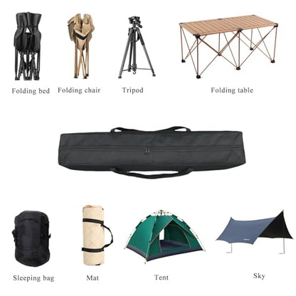 Heavy Duty Canopy & Roof Tent Storage Bag - XL Water-Resistant Organizer for Camping Cot, Hammock Cover, Grill Tools,Fishing Rods & Keyboard Stand with MOLLE Straps (29''(L)x5.9''(W)x5.9''(H)) - size: 29''(L)x5.9''(W)x5.9''(H)