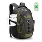Swissdigital Design Laptop Backpack with USB Charging Port, Travel Backpack Fits 15.6 inches Computer, 31L College School Backpack for Men, Olive/Black | SD803-26 - color: Olive/Black