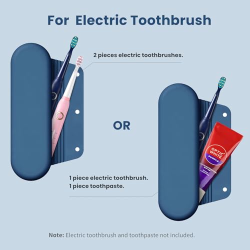Silicone Electric Toothbrush Travel Case, Manual Toothbrush Travel Cover for Men and Women,Toothbrush Holder for Travel,Gym and More, Fits Most Manual and Electric Toothbrushes - Blue - color: Blue