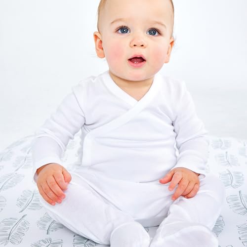 HonestBaby Baby Multipack Gift Bundle Sets Mix Match Outfits 100% Organic Cotton for Newborn Infant Baby Boys, Girls, Unisex - color: Honestly Pure White, size: 3-6 Months